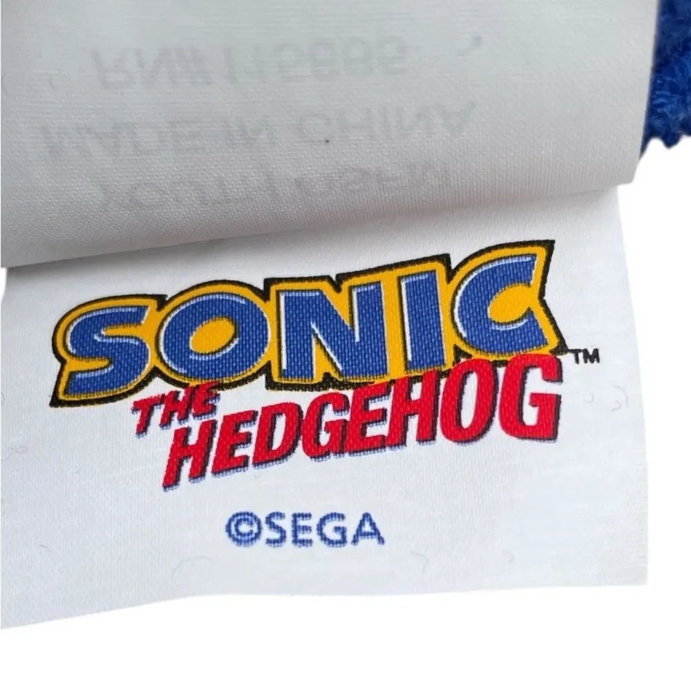 Sonic The Hedgehog Gotta Go Fast Cuffed Pom Beanie Hat Blue nwt stocking stuffer